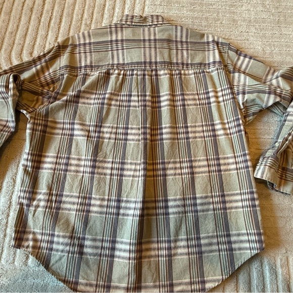 Y2K Calvin Klein Plaid Button-Down - Picture 11 of 13